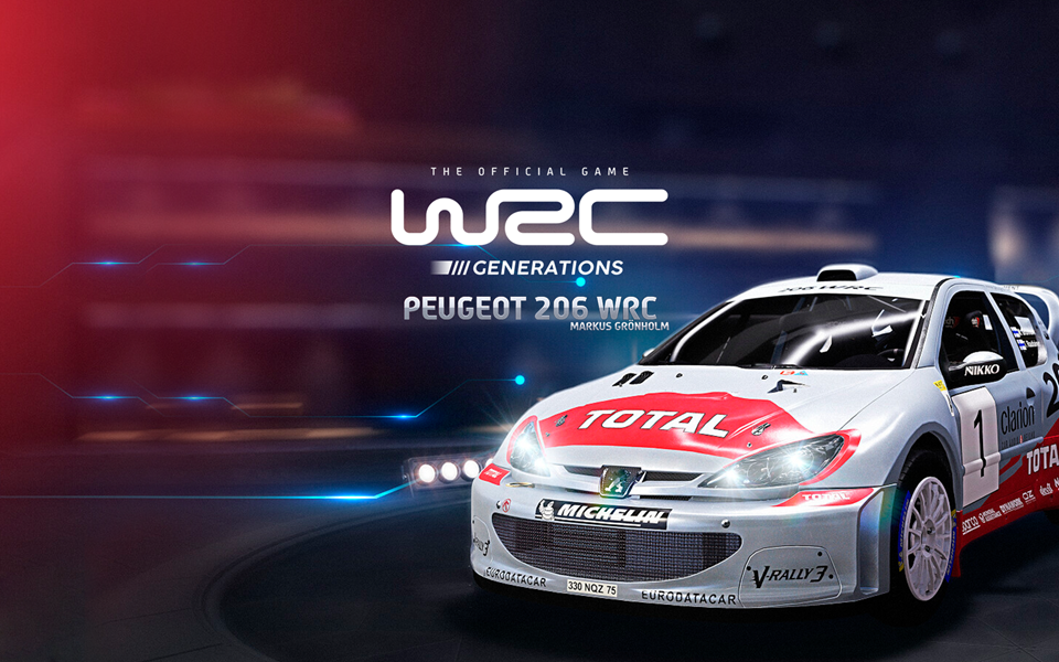 WRC Generations - Peugeot 206 WRC 2002 Marcus Gronholm DLC cover